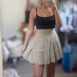 URBAN RENEWAL Geoffrey Beene reworked khahki skirt